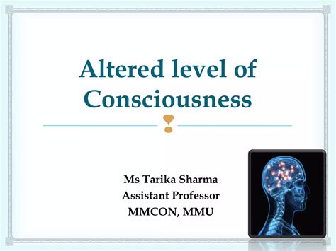 Altered Level of Consciousness | PPT