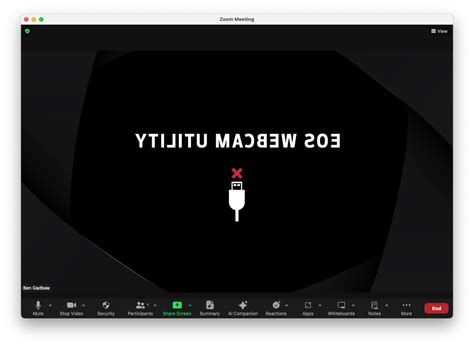 Image result for Canon EOS Webcam Utility USB Sign