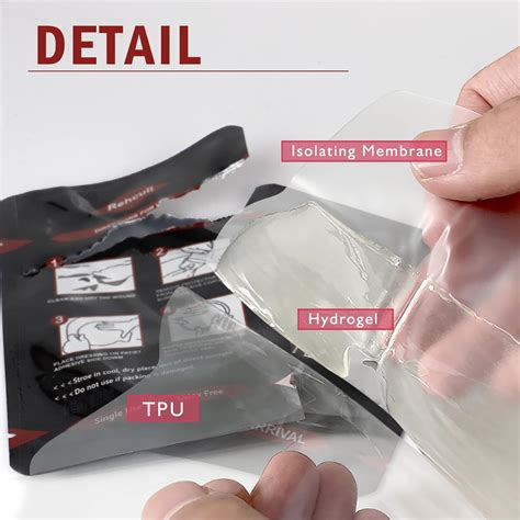 Buy Chest Seal Vented, Chest Seals with 4-Vent Channels for Open Chest ...