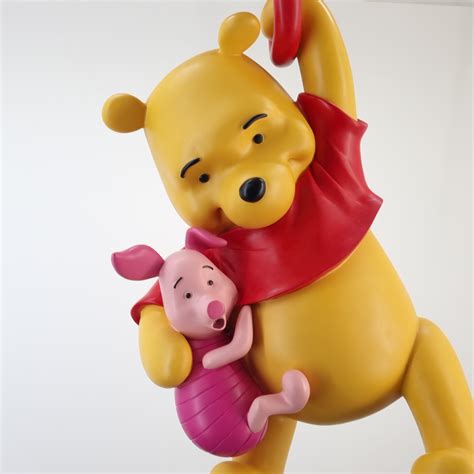 Hanging Winnie The Pooh with Piglet statue - Peter Mook
