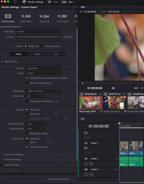 How to Export Video From DaVinci Resolve