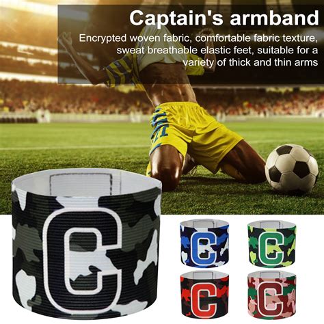 Captain C Armband Adjustable Unisex Adults Teens Football Soccer ...