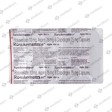 ROSUKEM GOLD 10MG CAPSULE 10'S: Price, Uses, Side Effects, Composition ...