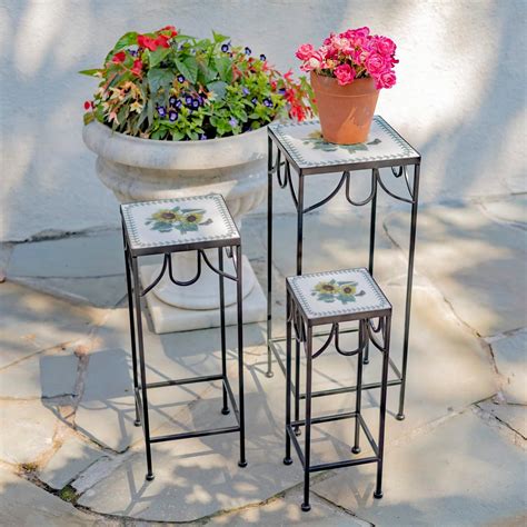 ZaerLtd. Zaer Ltd. “Marisol” Set of 3 Square Nesting Iron India | Ubuy