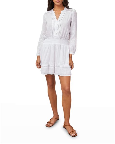 White V Neckline Dress | Neiman Marcus