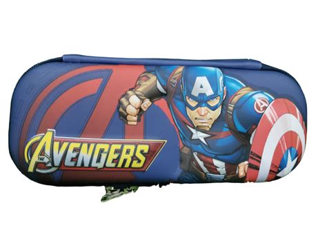 STATSY™ Multipurpose Captain America Jumbo Pencil Case, Pen & Pencil ...