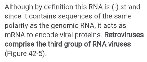 in case of which virus genomics RNA functions as mRNA during its ...