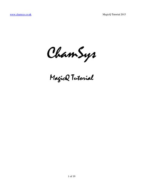 Image result for MagicQ FX Tutorial CZ