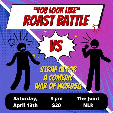 "You Look Like" Little Rock Comedy Roast Battle , The Joint Comedy ...