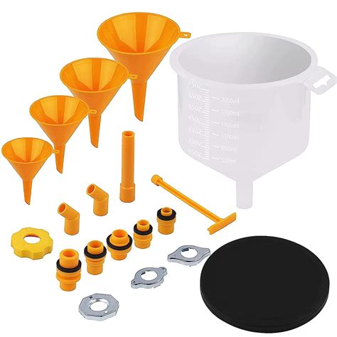 SEDY 15-Pieces No Spill Coolant Filling Funnel Kit, Spill Proof ...