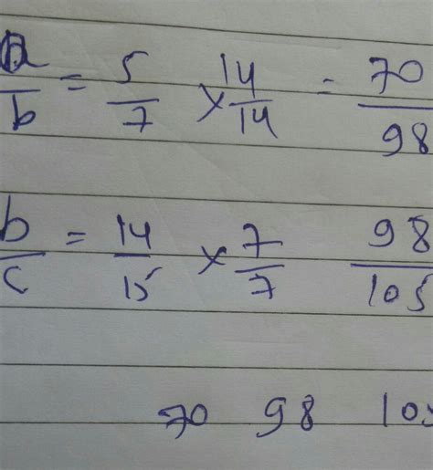 8. (i) If a : b= 5: 7 and b:c=14:15, find a : c.(ii) If x: y=2 : 7 and ...