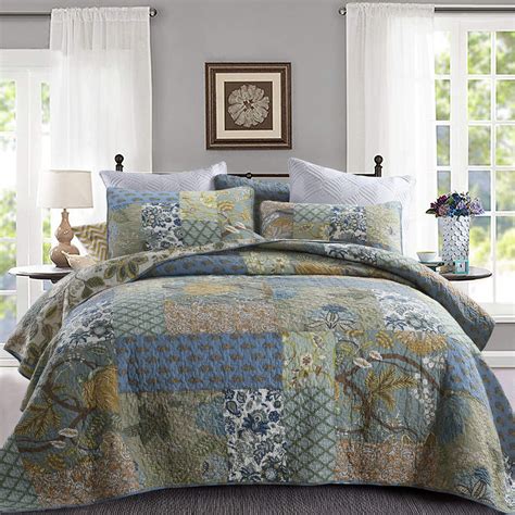 Yvooxny Quilt Set California King Bedspread Oversized Quilt Reversible ...