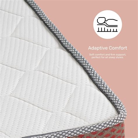 Buy Wink Balance White Fabric Queen Size Bed Mattress Online at Durian