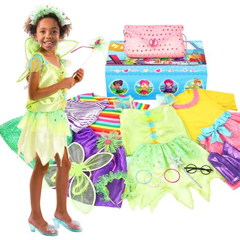 Buy Teuevayl Little Girl Dress up Trunk Set, 20PCS Girls Pretend Play ...