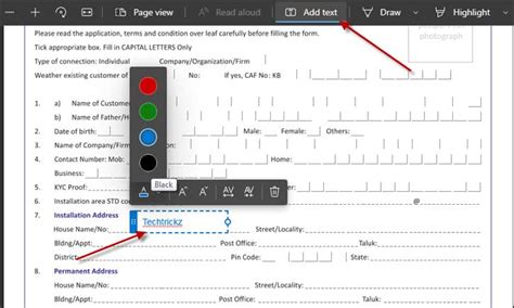 Image result for How to Add Text in PDF in Microsoft Edge PDF File