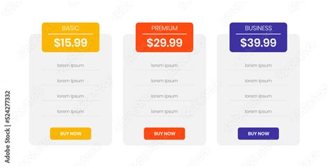 Image result for Subscription Table Design