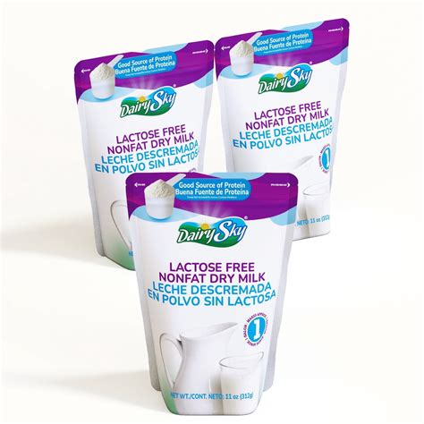 BSL BsweetBnatural Lactose-Free Milk Powder, Nonfat, 11oz Tri Pack ...
