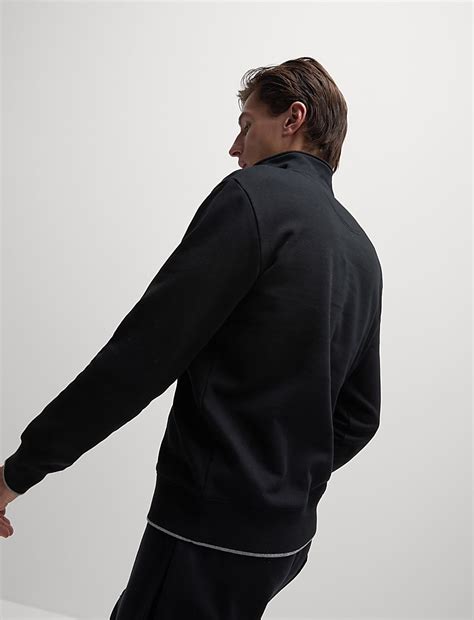 Buy Pure Cotton Half Zip Sweatshirt at Marks & Spencer