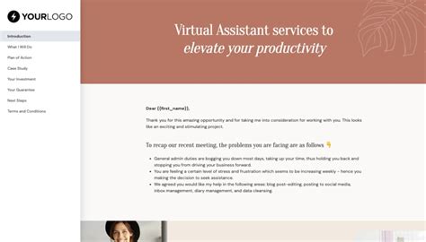 Image result for Up Work Proposal Sample for Virtual Assistant