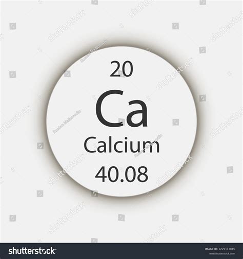 Calcium Symbol Chemical Element Periodic Table Stock Vector (Royalty Free) 2229113815 | Shutterstock