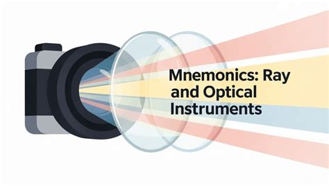 Mnemonics Ray Optics and Optical Instruments - Physics Class 12 - NEET