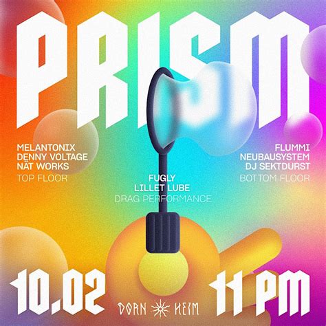 PRISM m/Melatronix, Denny Voltage, Nät Works, Lillet Lube, Fugly, uvm ...