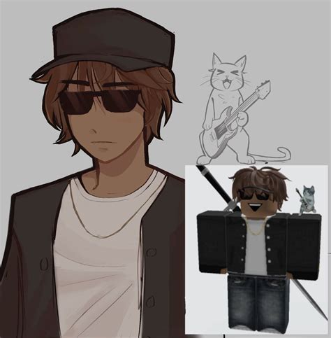 Roblox avatar drawing | Guy drawing, Characters inspiration drawing ...