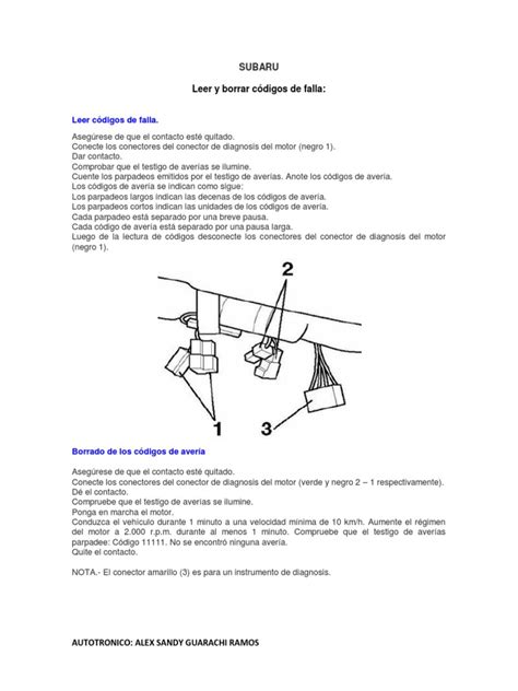 Subaru Obd1 Code Check 的图像结果