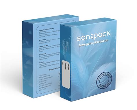 Sanipack™ Emergency Essentials : Pack of 5 (Toilet Hygiene Kit)