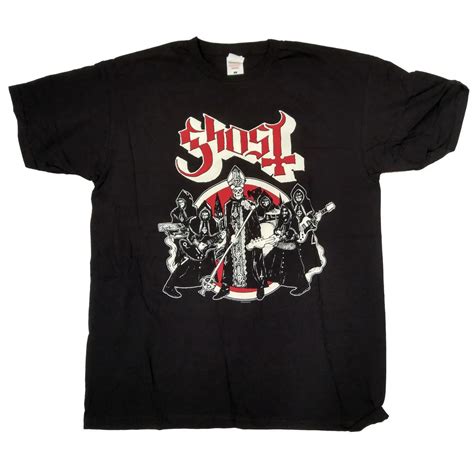 Ghost T Shirt Ghost Band Red & Cream Design 100% Official Ghost B.C ...