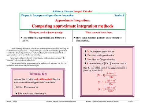 Approximate Integration Formula 的图像结果