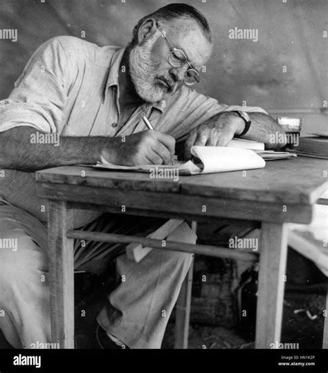 ERNEST HEMINGWAY (1899-1961) American writer and journalist in Kenya ...