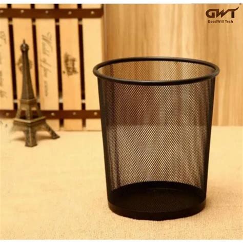Metal Dustbins - Black Metal Mesh Paper Dustbin Jali Bin Wire Mesh Open ...
