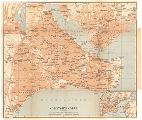 Map Of Constantinople 1914