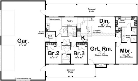 Modern Barndominium Style House Plan | Blue Ridge