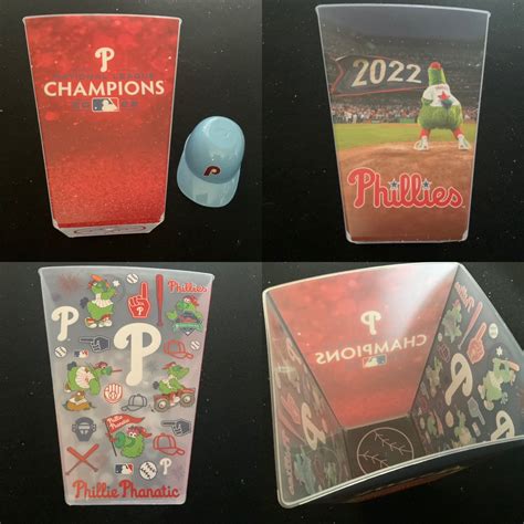 PHILLIES PHANATIC NATIONAL LEAGUE CHAMPIONS POPCORN BUCKET & ICE CREAM ...