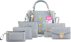 Buy SGM Fashion Women Grey Handbag Light Grey Online @ Best Price in ...