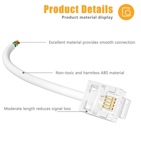 Buy Uvital Phone Jack Splitter, Phone Line Splitter for Landline ...