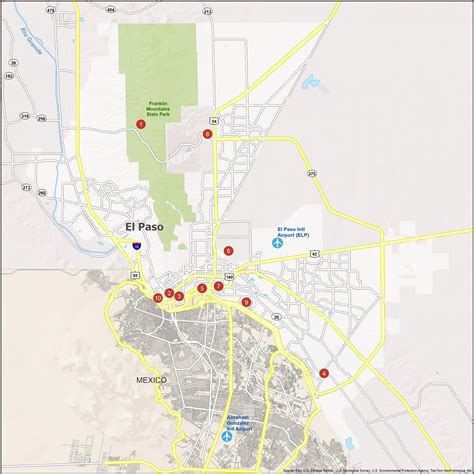 El Paso Texas Map