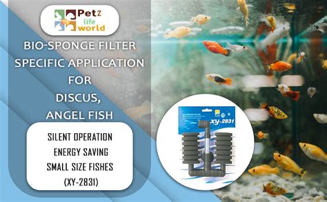 VAYINATO® Aquarium Bio Sponge Filter Fish Tank, Double - Betta Fry ...