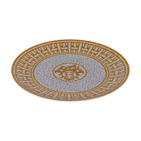 Hermes Mosaique Au 24 Dessert Plate Gold New w/Box For Sale at 1stDibs | hermes plate, hermes ...