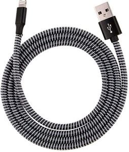 SANEHA Spiral Cable Protector 1 meter (pack of 5) Black Cable Protector ...