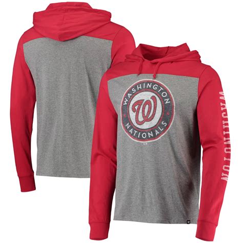 '47 Heathered Gray/ Washington Nationals Franklin Wooster Pullover ...