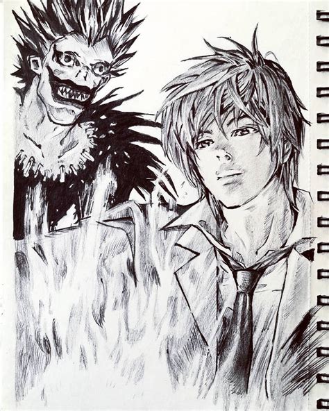 Image result for Death Note Line Art