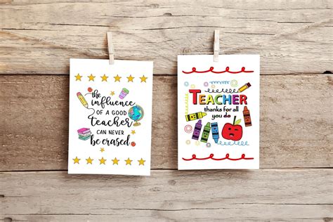 Teacher Appreciation Card Ideas - Jenny Printable