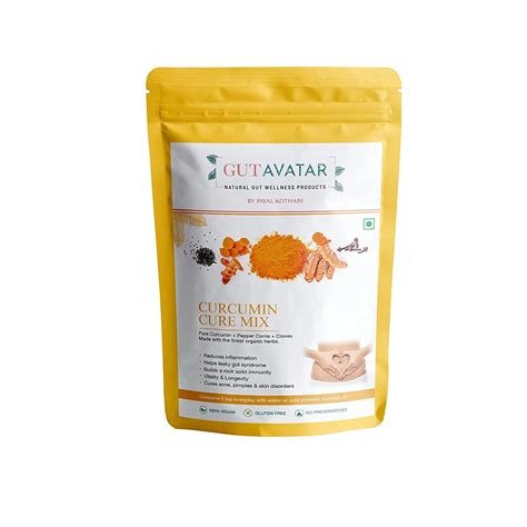 GUTAVATAR Gut Curcumin Cure Mix - 250gm, Curcumin Supplements, Immunity ...