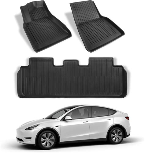 Buy Hansshow Tesla Model Y Floor mats All-Weather Non-Slip and ...
