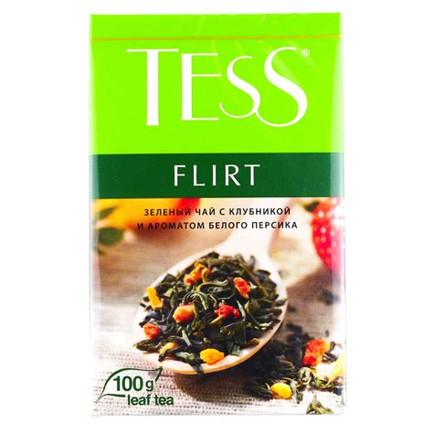 Чай зеленый Tess (Тесс) 100г Flirt листовой персик-клубника купить с ...