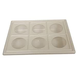 Kuber Industries Plastic Glass Holder Tray, White, (Model: CTKTC01912 ...