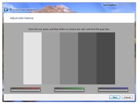 New Color Calibration Settings in Windows 7